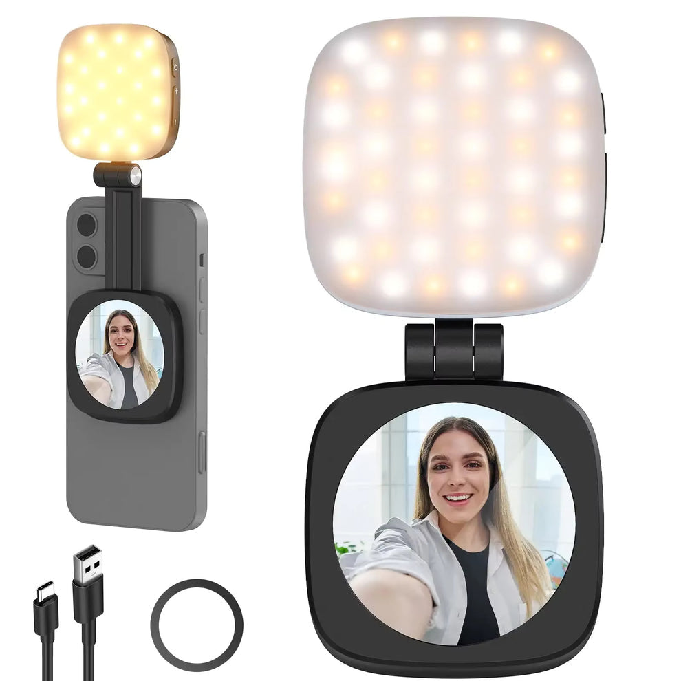 Magnetic Selfie Light LED compatible MagSafe pour iPhone – Éclairage selfie pro