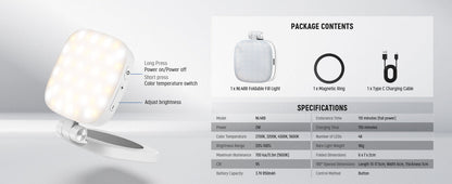 Magnetic Selfie Light LED compatible MagSafe pour iPhone – Éclairage selfie pro